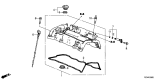 Diagram for Acura TLX Valve Cover Gasket - 12341-5A2-A01