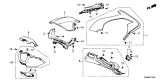 Diagram for Acura Steering Column Cover - 77350-T6N-A01ZA