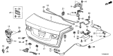 Diagram for Acura Tailgate Latch - 74851-TK4-A01