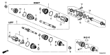 Diagram for Acura Axle Shaft - 44306-TV9-A01