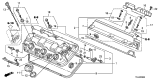 Diagram for Acura Valve Cover Gasket - 12030-R70-A00