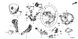 Diagram for Acura RDX Steering Wheel - 78501-TX6-A81ZA