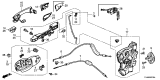 Diagram for Acura Door Latch Cable - 72131-TX4-A01