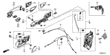 Diagram for Acura Door Latch Cable - 72133-TX6-A01