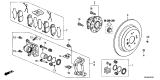 Diagram for Acura Brake Pad Set - 43022-TZ5-A01