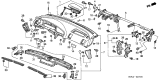 Diagram for Acura Instrument Panel - 77103-S0K-A81ZA
