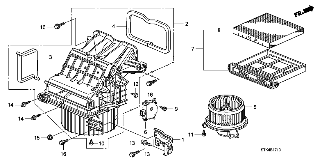 80292 Sda A01 Genuine Acura Element Filter