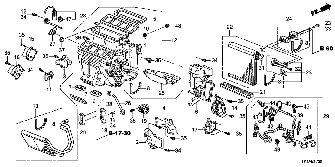 79160-TK8-A41 - Genuine Acura Motor Assy., Temp Dr