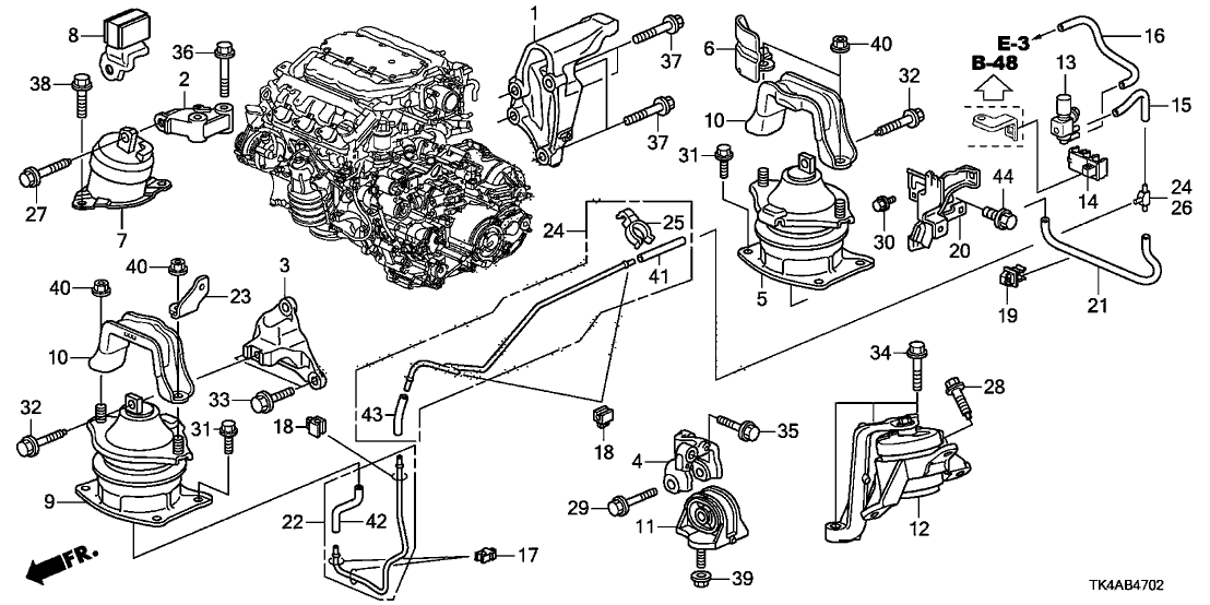 50850-TK4-A11 - Genuine Acura Parts