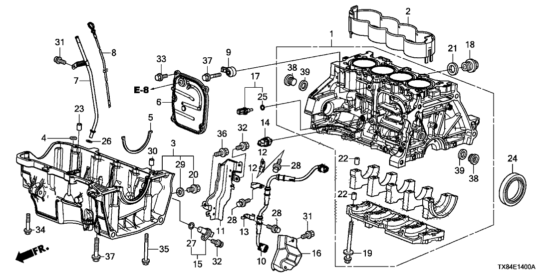 11252-PWA-000 - Genuine Acura Gasket, Oil Pan