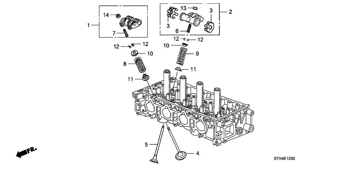 2007 Acura RDX 5 Door RDX KA 5AT Valve - Rocker Arm