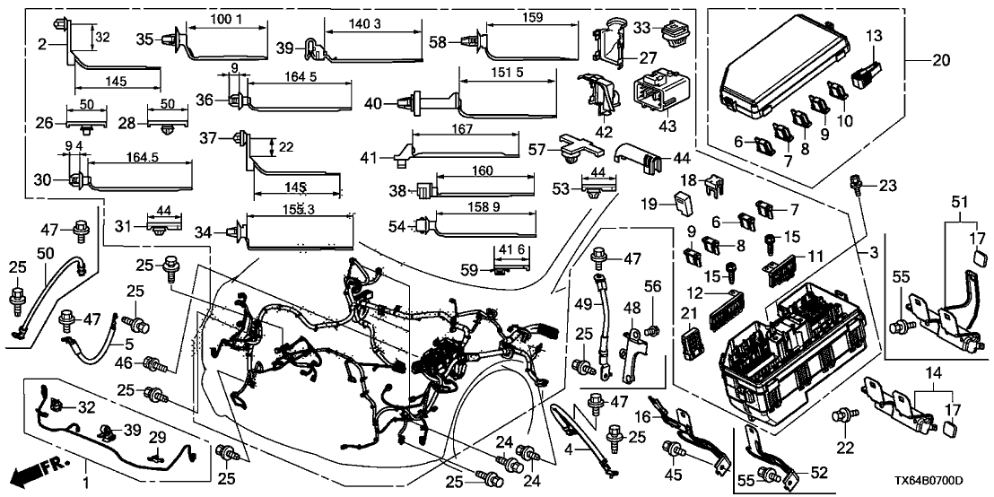 38231-TR0-A01 - Genuine Acura Fuse, Multi Block