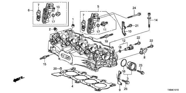 12240-RNA-A00 Genuine Acura Cover, Camshaft Thrust