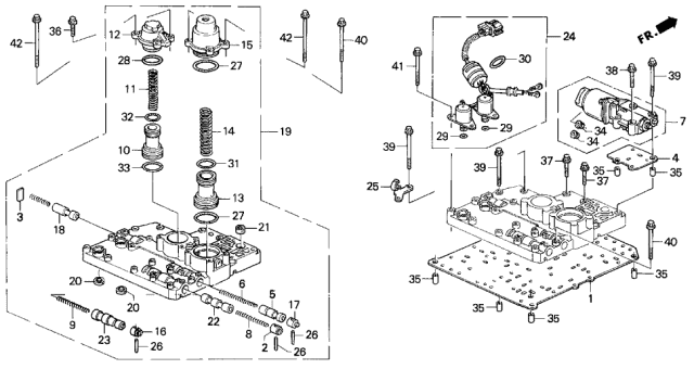 AT Secondary Body - 1993 Acura Legend 2 Door L KA 4AT