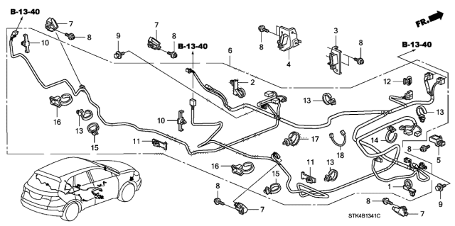 77930-STK-A11 Genuine Acura Sensor Assembly, Front Crash