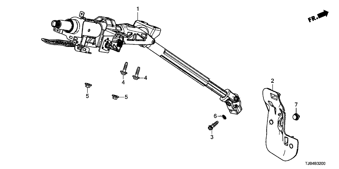 Acura 53200-TJB-A02 Column Assembly , Steering