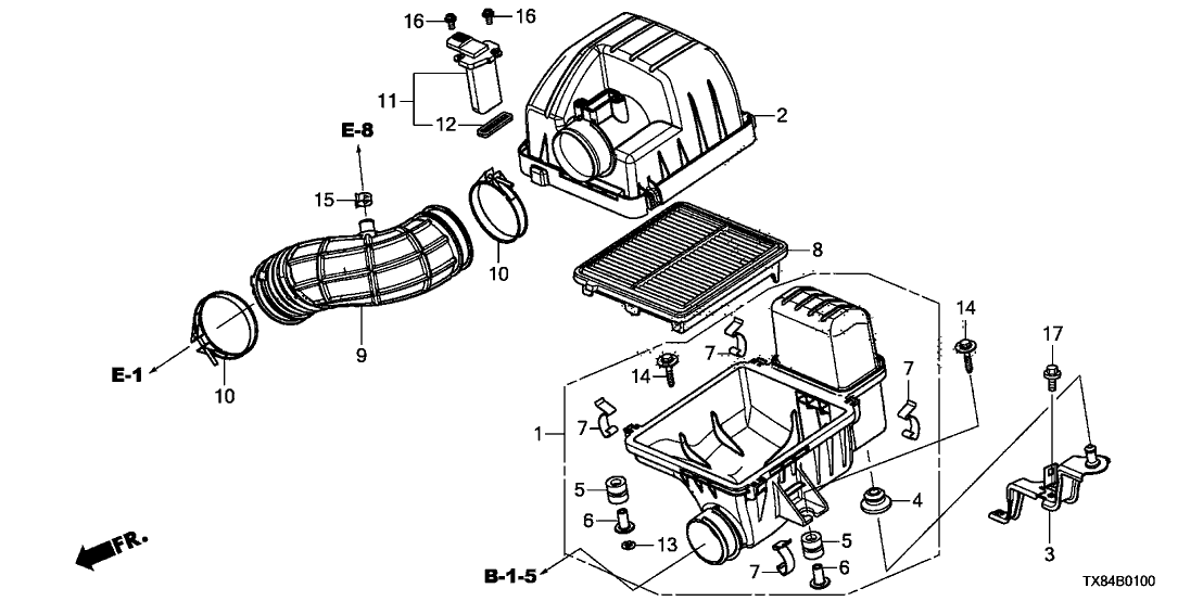 Acura 17228-R9C-A00 Tube,Air Flow