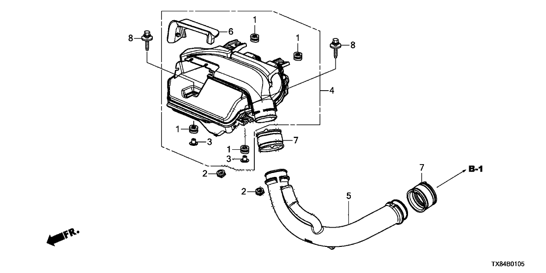 Acura 17230-R9C-A01 Case Assembly, Air In.