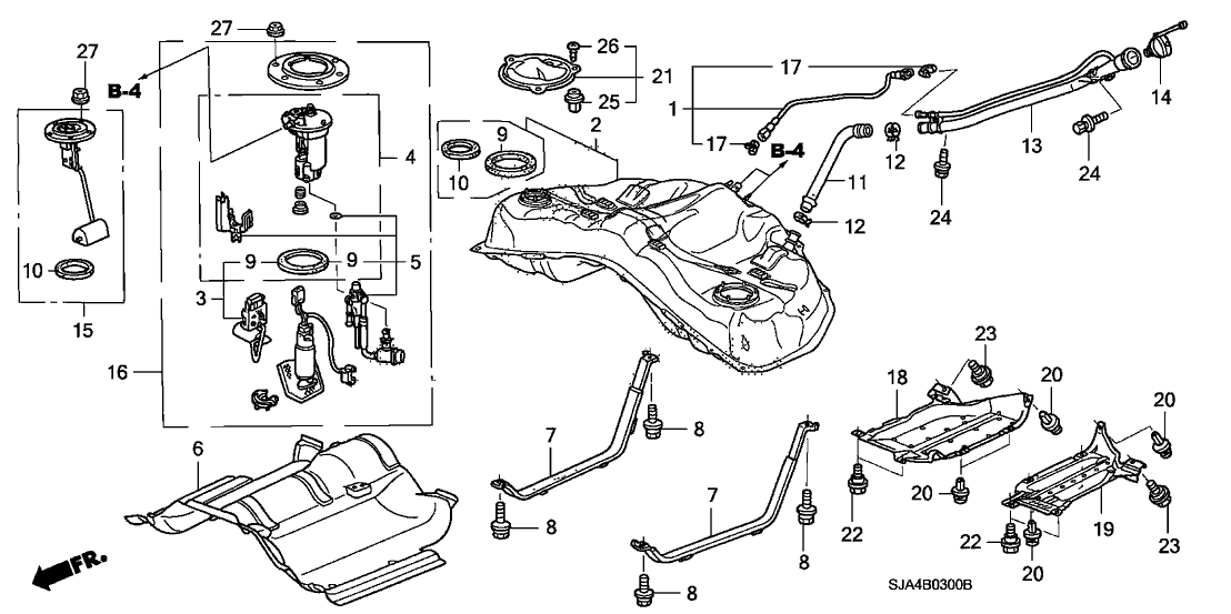 Acura 17708-SJA-A51 Fuel Pump Module Assembly