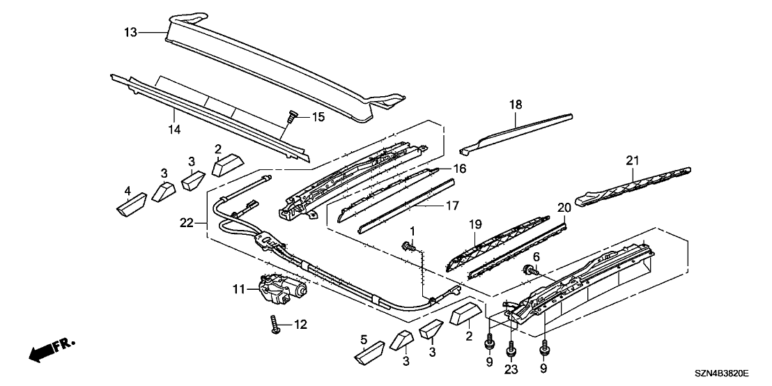 Acura 70501-SZN-A01 Deflector Catcher