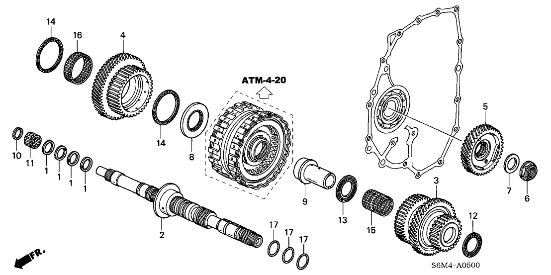 Acura 23210-PRP-000 Mainshaft