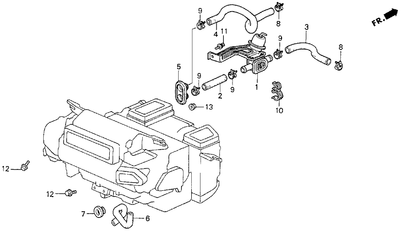 Acura 80271-SL5-A01 Hose, Drain