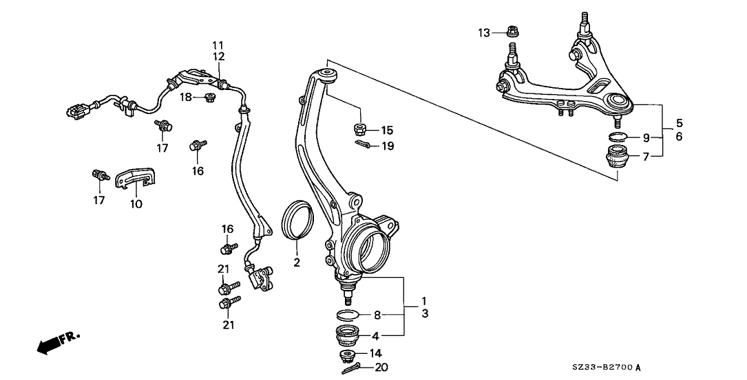 Acura 51215-SZ3-000 Left Front Knuckle