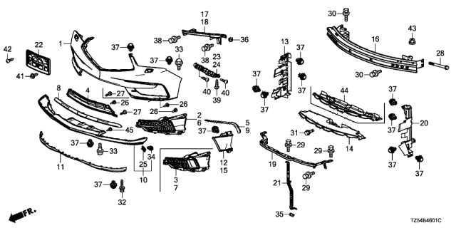 2017 Acura MDX Flange Bolt (10X100) Diagram for 90103-TZ5-A00