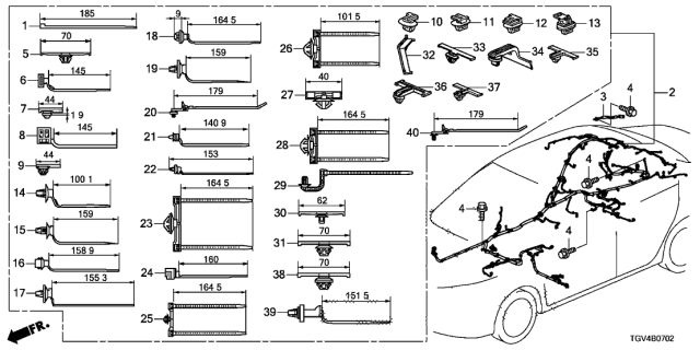 2021 Acura TLX Wire Harness Diagram 3