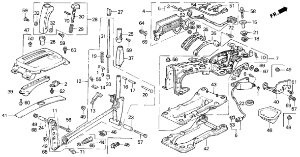 1992 Acura Legend Flange Nut (5MM) Diagram for 94050-05080