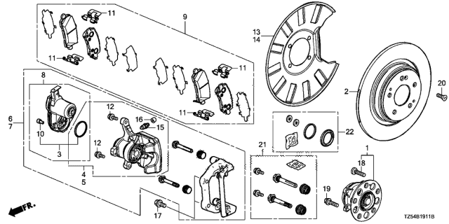 2019 Acura MDX Body Sub-Assembly, Driver Side Diagram for 43017-TZ5-A10