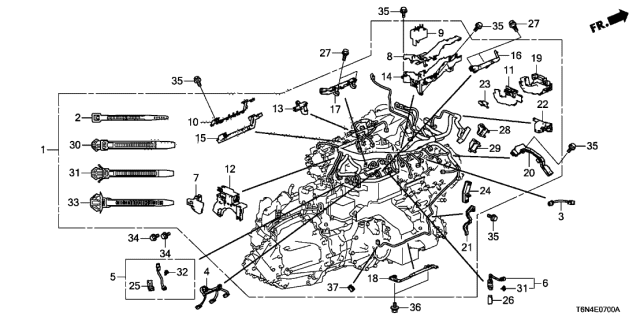 2020 Acura NSX Engine Wire Harness Diagram
