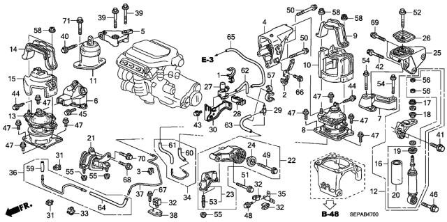 2008 Acura TL Cover, Dust Diagram for 50849-S3M-A01