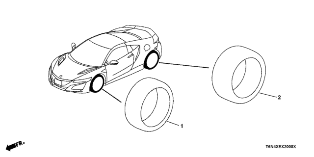 2020 Acura NSX Tire Diagram