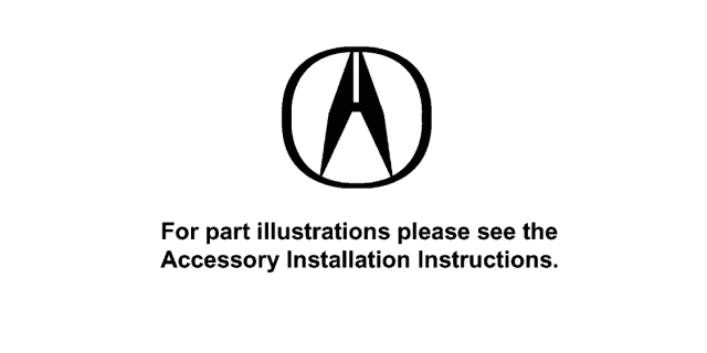 2002 Acura RL Accessories - Interior Diagram