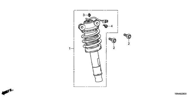 2020 Acura NSX Front Shock Absorber Diagram