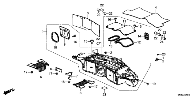 2020 Acura NSX Trunk Box Diagram