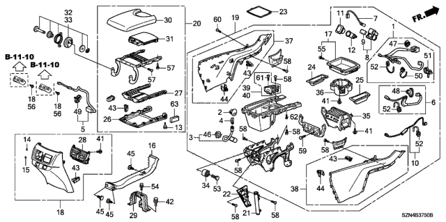 2010 Acura ZDX Tapping Screw (4X16) (Po) Diagram for 93913-14420