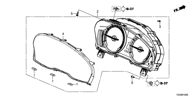 2016 Acura MDX Lens Diagram for 78155-TZ5-A01