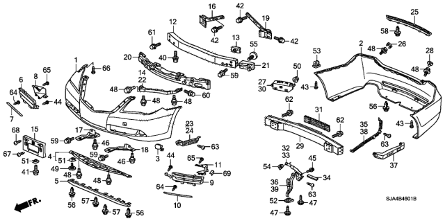 2010 Acura RL Tapping Screw (6X16) Diagram for 93904-46220