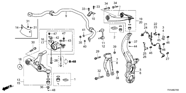 2022 Acura MDX Washer A Diagram for 90514-TYA-A00