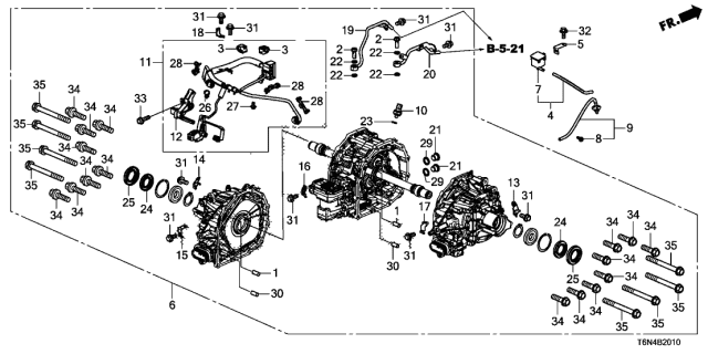 2021 Acura NSX Differential Assembly (H3) Diagram for 41201-58J-315