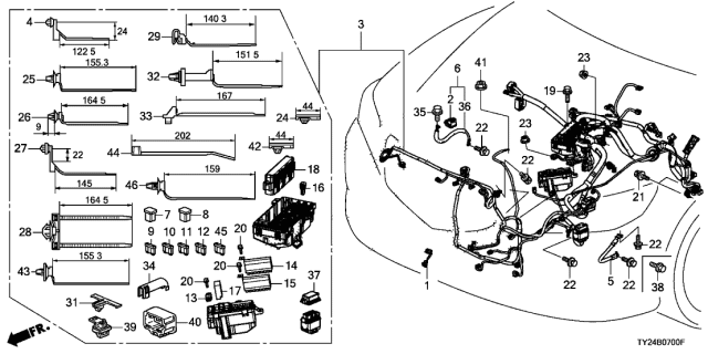 2020 Acura RLX Fuse, Block (200A) Diagram for 38228-TY3-003