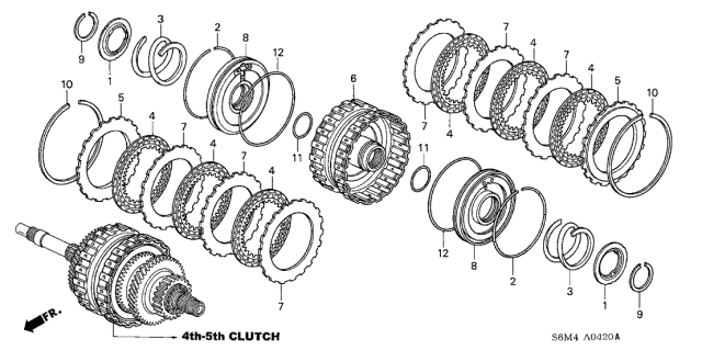 2002 Acura RSX Plate, Clutch Wave (2.0MM) Diagram for 22653-PRP-901