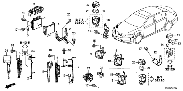 2019 Acura RLX Cover A, Injector Driver Diagram for 37817-R9P-A01