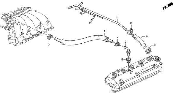 1993 Acura Vigor Breather Tube Diagram