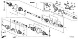 Diagram for Acura RLX Axle Shaft - 44500-STX-A10