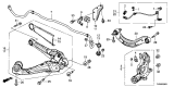 Diagram for Acura Trailing Arm - 52370-TX6-A03