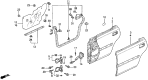 Diagram for 1995 Acura TL Door Hinge - 67950-SW5-003ZZ