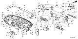 Diagram for Acura MDX Instrument Panel - 77100-TYA-A04
